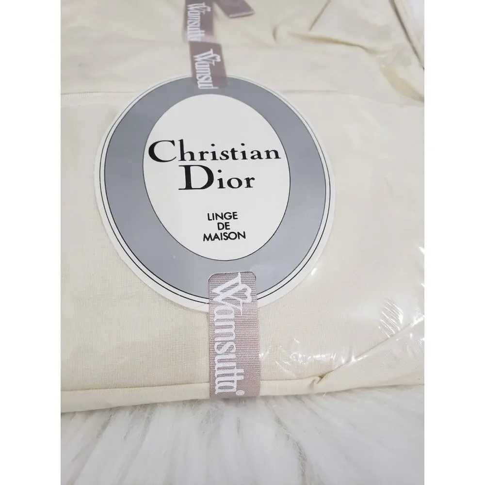 Wamsutta Christian‎ Dior Supercale Plus Twin Flat Sheet Beige Off White Eggshell